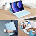 کیبورد مینی GOOJODOQ، کیبورد جداشدنی با طرح QWERTZ، آبی - Image 5