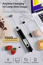 همزن شارژ ی whisk همراه  با ۲ سری و همزن فومی ۳ سرعته - تصویر 3
