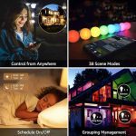 لامپ‌های هوشمند وای‌فای، چراغ‌های LED با قابلیت تغییر رنگ برند lepro  بسته ۴ عددی - تصویر 6