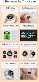 ساعت هوشمند زنانه I70 , IP68 ضد آب برای اندروید و iOS - تصویر 7