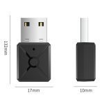 آداپتور صوتی بی‌سیم فرستنده و گیرنده بلوتوث 5.0 مدل A30 USB - تصویر 3