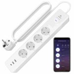 چندراهی برق هوشمند ANTELA با ۴ پریز + ۳ USB
