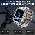 ساعت هوشمند مردانه OUKITEL BT80 - تصویر 3
