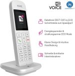 تلفن ثابت بی‌سیم تحت شبکه Telekom Speedphone 12 سفید با صفحه نمایش رنگی