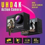 دوربین اکشن Exprotrek 4K با سرعت 60 فریم بر ثانیه و صفحه نمایش لمسی - تصویر 10