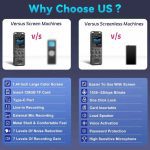 ضبط کننده صدای دیجیتال حرفه ای Volorful ظرفیت حافظه144 گیگابایت - تصویر 6