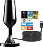 آنتن تلویزیون بدون کابل، آنتن 4K HDTV برای تلویزیون هوشمند داخلی و خارجی - تصویر 8