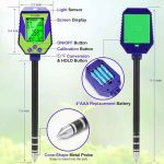دستگاه تست خاک 6 کاره pH/رطوبت/EC/نور/رطوبت/دما  برند YINMIK - Image 8