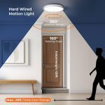چراغ سقفی LED سنسور حرکت Matane بسته 2 عددی با ریموت - تصویر 5