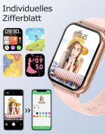 ساعت هوشمند RUIMEN H1 صفحه نمایش ۱.۸۵ اینچ + یک بند صورتی - تصویر 6