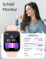 ساعت هوشمند RUIMEN H1 صفحه نمایش ۱.۸۵ اینچ + یک بند صورتی - تصویر 7