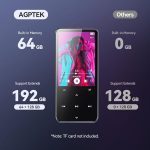 MP3 پلیر   AGPTEK با بلوتوث 5.3، حافظه داخلی 64 گیگابایت - Image 5