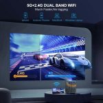 ویدیو پروژکتور  P61 WiMiUS , وای‌فای 5G و بلوتوث، پروژکتور فضای باز 1080P, صفحه نمایش 300 اینچی - تصویر 2