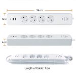 چندراهی برق هوشمند ANTELA با ۴ پریز + ۳ USB - تصویر 9