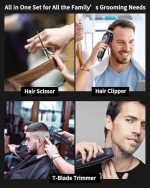ست ماشین اصلاح شارژی موی حرفه‌ای مردانه PRO fessional - Image 10