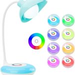 چراغ مطالعه رومیزی LED مافیتی Mafiti دارای چراغ پایه RGB تغییر رنگ