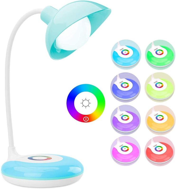 1 چراغ مطالعه رومیزی LED مافیتی Mafiti دارای چراغ پایه RGB تغییر رنگ - Image 1