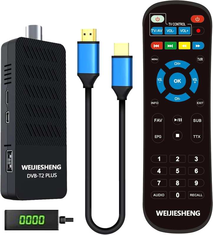 1 گیرنده دیجیتال تلویزیون 10 بیتی DVB-T2 برند WEIJIESHENG - تصویر 1