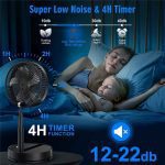پنکه ایستاده قابل حمل بی‌صدا با کنترل از راه دور MRESIONT مدل F9 - Image 9