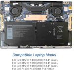 باتری لپ‌تاپ Dell مدل 722KK برای Dell XPS 13 9300 (2020) - Image 5