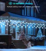 ریسه LED آویز برفی LITOHOM مدل  ‎QY-LED-IC131-240 - تصویر 5