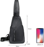 کیف شانه‌ای مردانه Aucuu با  پورت شارژ USB