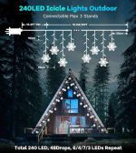ریسه LED آویز برفی LITOHOM مدل  ‎QY-LED-IC131-240 - تصویر 4
