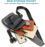 کیف شانه‌ای مردانه Aucuu با  پورت شارژ USB - تصویر 6