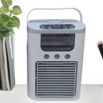 کولر رومیزی شارژی مدل F14 با مه پاش , 5 سرعته رطوبت ساز - تصویر 7