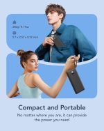 پاور بانک VRURC با کابل‌های داخلی لایتینگ و مایکرو و Type-C و USB 10000 میلی‌آمپر - تصویر 8