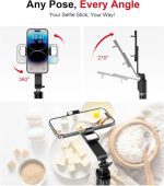 مونوپاد سلفی برند  ASHINER استیک با ریموت و چراغ‌های LED - تصویر 2