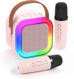 اسپیکر بلوتوثی همراه با دو میکروفون Fede Karaoke - Image 2