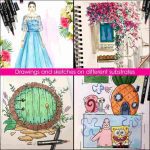 ماژیک‌های هنری حکیمی دو طرفه 68 رنگ برند HAKIMI - Image 2