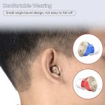 سمعک Ditzier تقویت‌کننده‌های شنوایی کوچک نامرئی جفت، آبی و قرمز - Image 9
