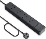 چند راهی برق و شارژر USB برند KENSOU دارای 4 یورت USB
