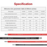 سیم کابل مسی HuLuWa انعطاف‌پذیر باتری جوشکاری 8 گیج AWG طول 10 متر مشکی + 10 متر قرمز - تصویر 2