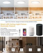 چراغ سقفی هوشمند LED کنترل دار Coolle دارای حالت RGB - Image 6
