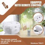 رادیو، سی‌دی ، کاست و اسپیکر بلوتوثی  Retekess TR621 - تصویر 4