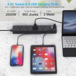 چند راهی برق و شارژر USB برند KENSOU دارای 4 یورت USB - تصویر 6