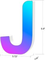 حروف J  بصورت  RGB با قابلیت تفییر رنگ - تصویر 6