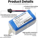 باتری جایگزین ANTIEE 3400mAh برای جارو رباتیک - تصویر 5