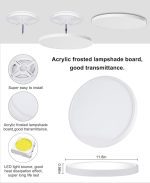 چراغ سقفی هوشمند LED کنترل دار Coolle دارای حالت RGB - Image 2