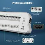 شارژر باتری ۸ بای ارتقا یافته EBL با ۲ پورت USB برای باتری‌های قابل شارژ AA AAA Ni-MH Ni-CD (808U) - Image 2