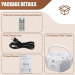 رادیو، سی‌دی ، کاست و اسپیکر بلوتوثی  Retekess TR621 - تصویر 8