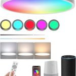 چراغ سقفی هوشمند LED کنترل دار Coolle دارای حالت RGB