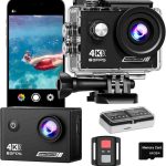 دوربین ورزشی اکشن TIMNUT با کیفیت 4K با سرعت 60 فریم بر ثانیه ضد آب 40 متری زیر آب