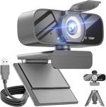 وب کم USB Tomorsi با میکروفون دوگانه، وب کم HD 1080P - Image 8