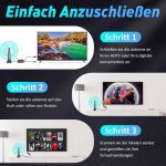 آنتن DVB T2، آنتن داخلی آنتن‌های DVB-T و DVB-T2 با تقویت‌کننده 4K 1080p - Image 13