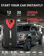 جامپر استارتر و پاور بانک 24000 میلی آمپر مدل 3000A Jump Starter برند CARHEV - تصویر 7