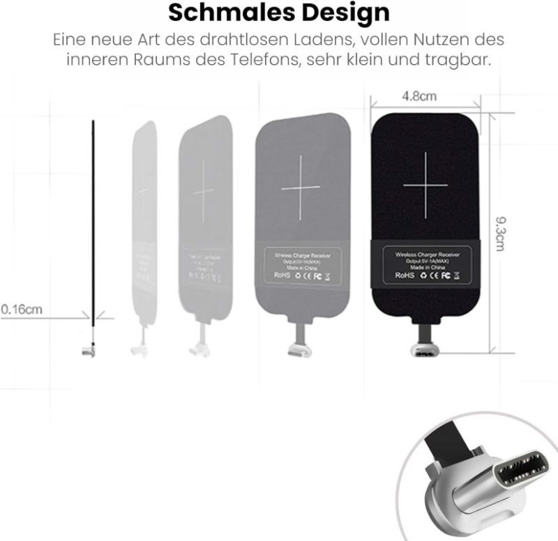 گیرنده Qi USB C، گیرنده شارژر بی‌سیم نیلکین - Image 3